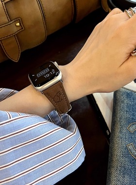 IAMYEE趴趴狗麂皮质表带适用applewatch34567ES7S8S9S10iwatchS11