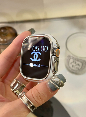 IAMYEE撞色PC半包硬壳适用于苹果AppleWatch ultra表壳保护壳