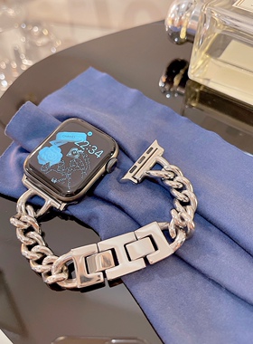 IAMYEE细版立体小香链条表带适用苹果手表iwatch34567S8/S9/S10代