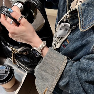 IAMYEE塞纳手镯设计表带适用applewatch3456SES7S8S9S10iwatchS11