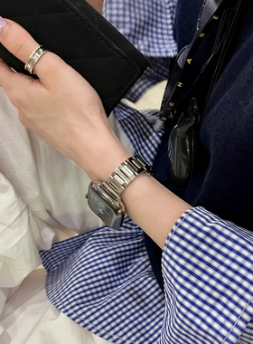 IAMYEE不锈钢蓝气球表带适用applewatch3456代S7S8S9S10iwatchS11