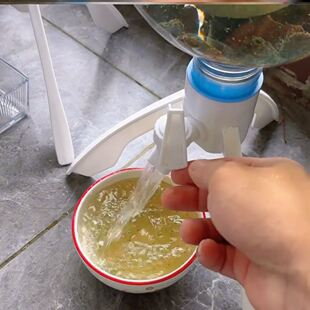 矿泉水支架倒置换水排污自制鱼缸水循环养鱼神器倒立三角架出水器