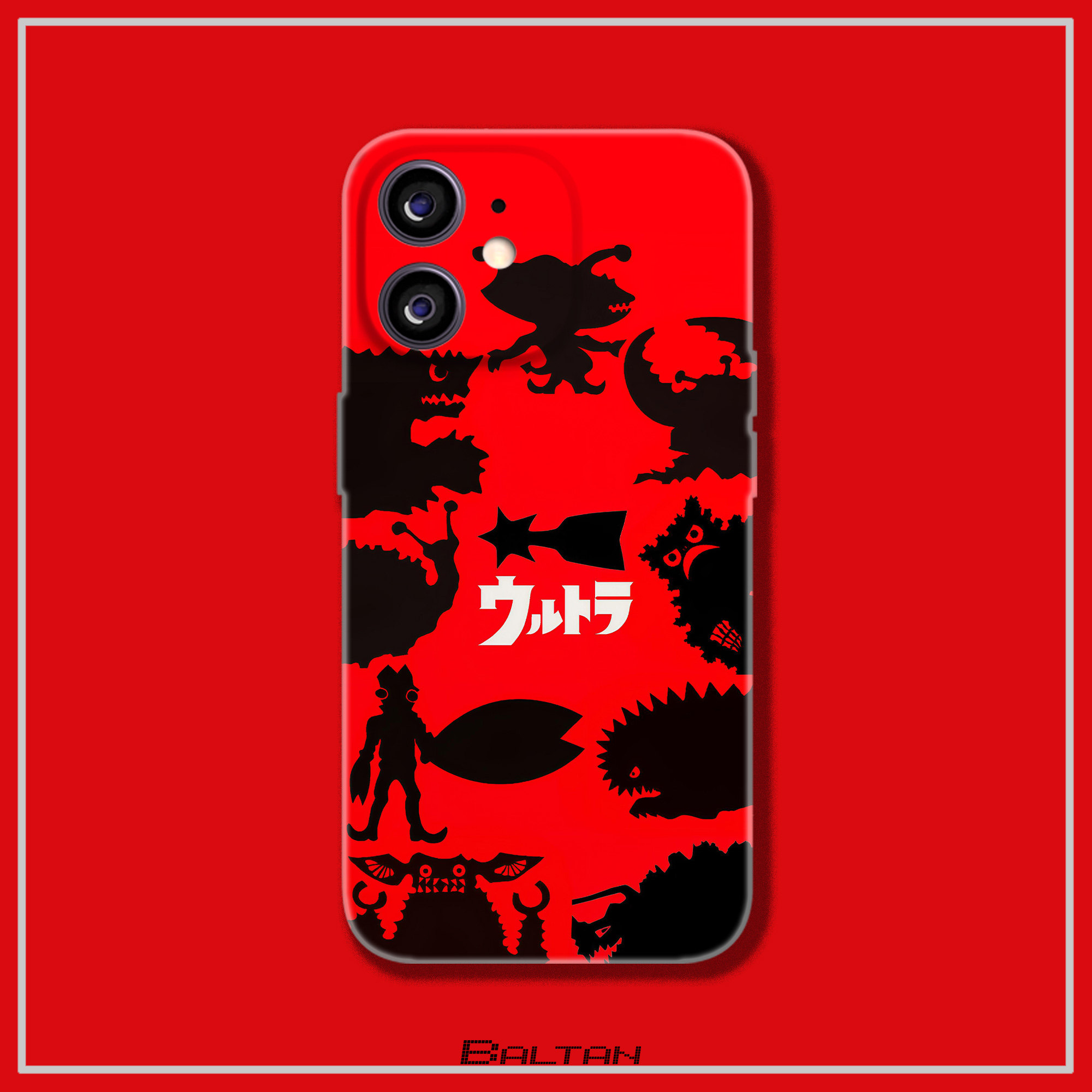 经典怪兽剪影手机壳适用于华为nova10小米13/iqoo9苹果13promax三星note10全包红米k80OPPOReno7荣耀magic7