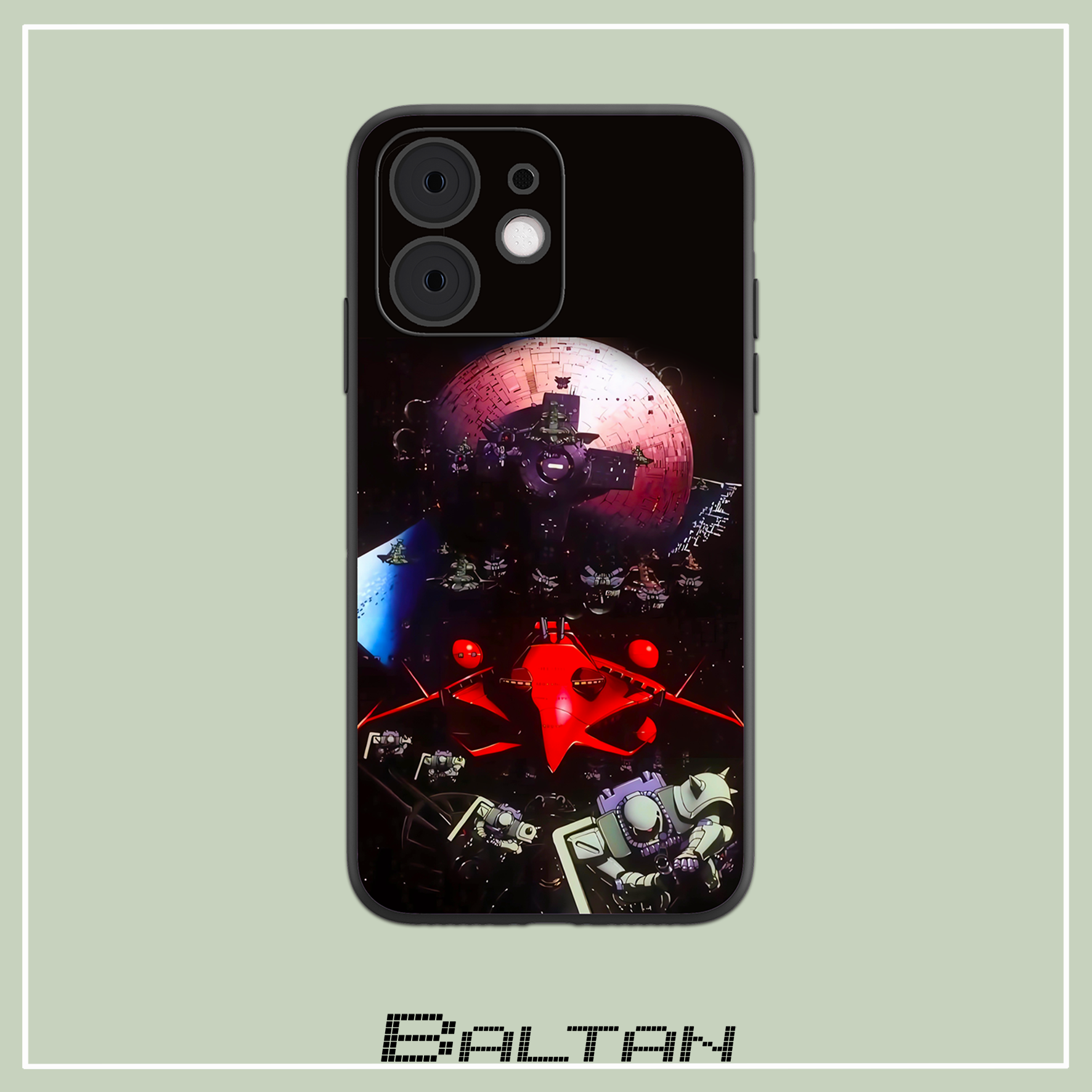 UC0079一年战争动漫扎古高达手机壳适用于iPhone16promax小米15华为nova13男生用全包防摔苹果17红米K80至尊