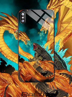 哥斯拉/基多拉手机壳适用小米12苹果13全包iphone12三星s22/iqoo8