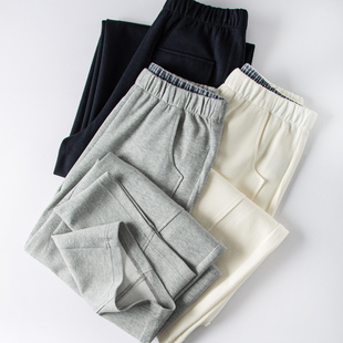 2026春 长裤 轻松穿出松弛感天丝棉混纺慵懒风弯刀休闲香蕉裤 运动裤