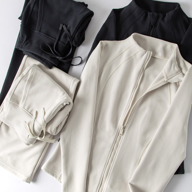 lulu羊绒蛋白柔软保暖收腰立领卫衣+直筒阔腿裤运动休闲套装女冬,女装/女士精品,时尚套装,淘宝优惠券,粉丝福利购,淘宝优惠卷