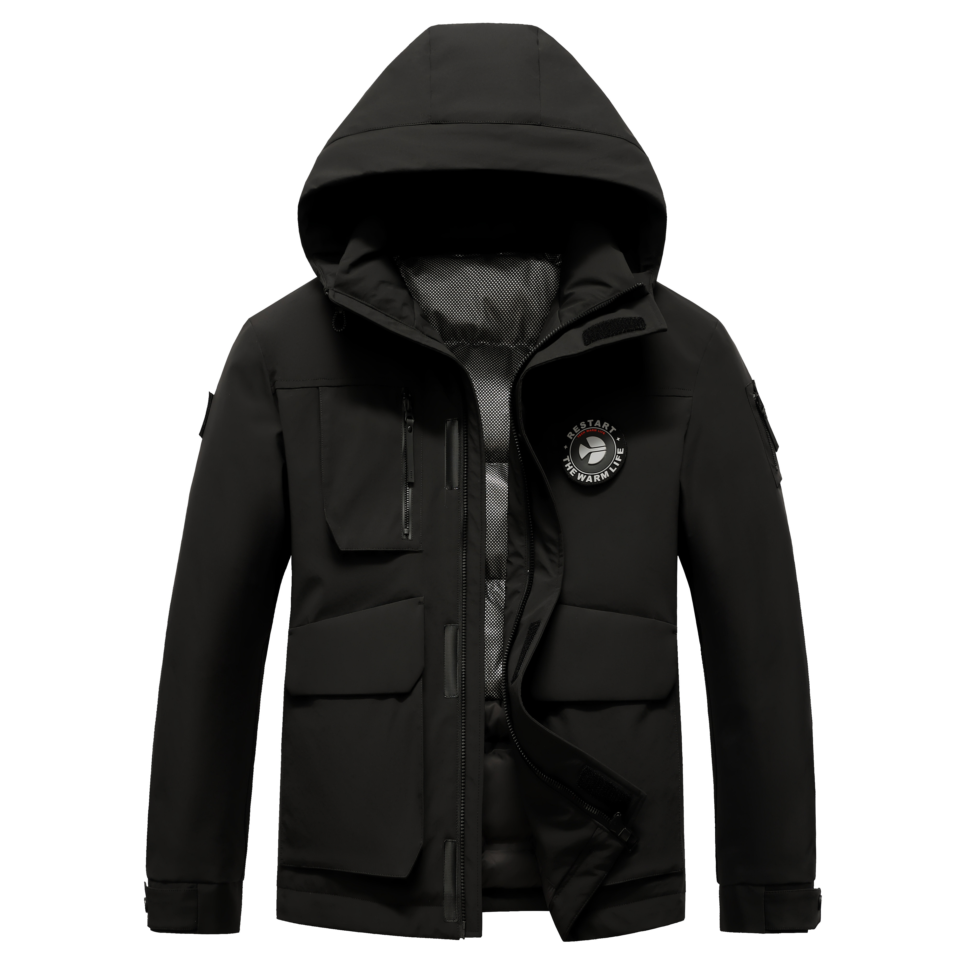 【大美专享】连帽工装男女羽绒服9869