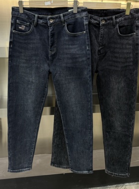 【悟空专享】男士商务休闲直筒加绒加厚牛仔裤5818-5819