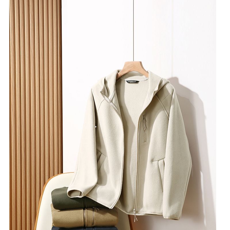 糯米绒200g轻量化裁剪一体连帽加绒加厚外套2609