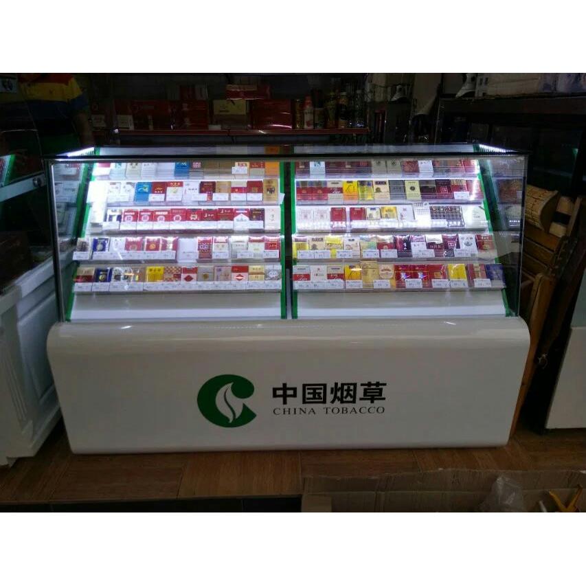 酒柜货架烤漆中国烟草展示柜台烟柜钢化玻璃柜木质香烟柜新款卷烟