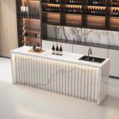 大理石公司水吧接待台酒吧咖啡厅茶水间商用吧台休闲区loft吧台桌