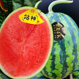 现摘站神西瓜甘美4K整个大果5-10斤新鲜脆甜薄皮肉厚当季时令水果