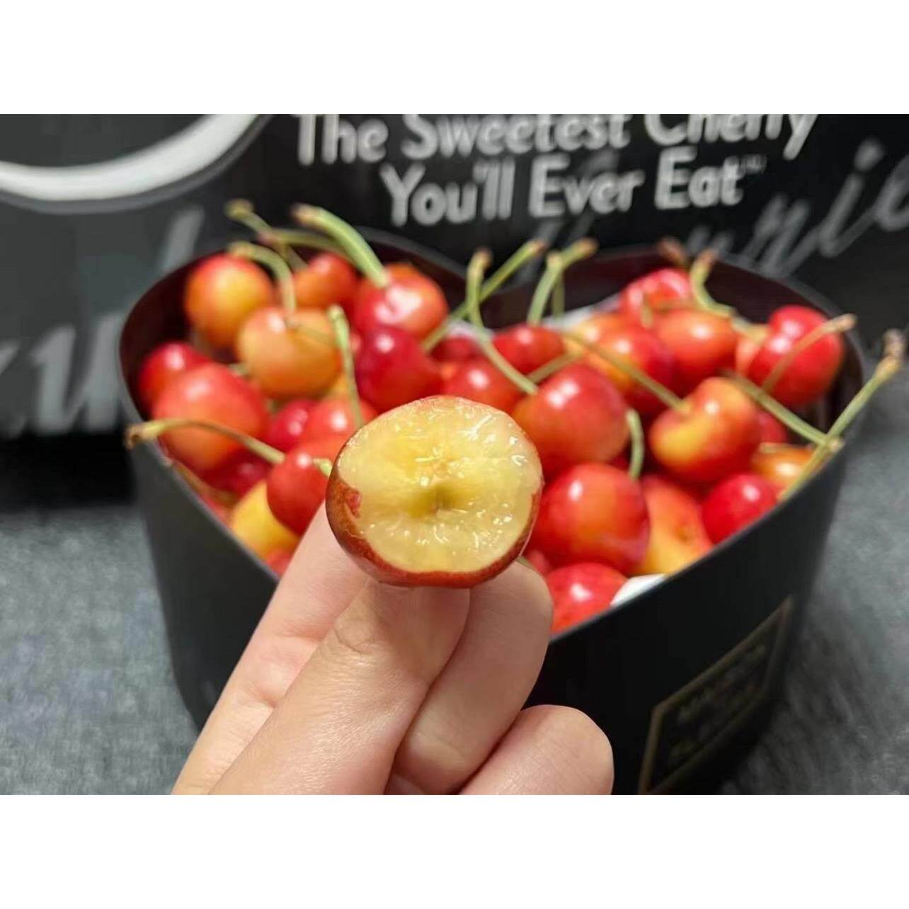 现货空运美国红黄樱桃车厘子黄金车厘子大果黄樱桃大樱桃2斤/4斤