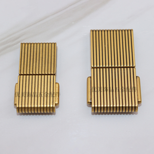 适用小CK五金配件新款热销插锁鎏金插扣维修手工DIY金属条纹锁扣