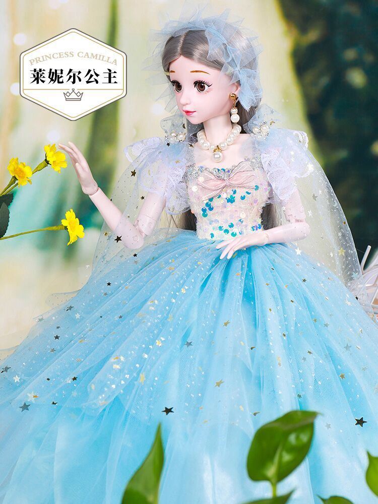 讲故事洋娃娃换装套装古装古代魔法棒欧美女孩子3d全套人鱼公主12