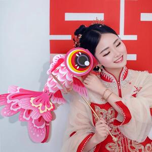 灯笼婚庆舞龙剪纸道具中式婚礼布置装饰结婚立体金鱼锦鲤醒狮拍照