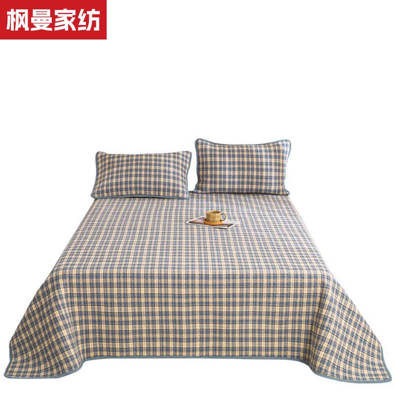 25新款纯棉床盖双面全棉
