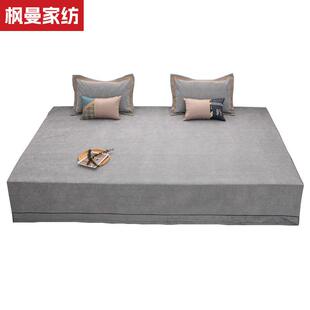 新款定制纯色高端雪尼尔炕盖榻榻米床盖大尺寸高级感轻奢简约炕单