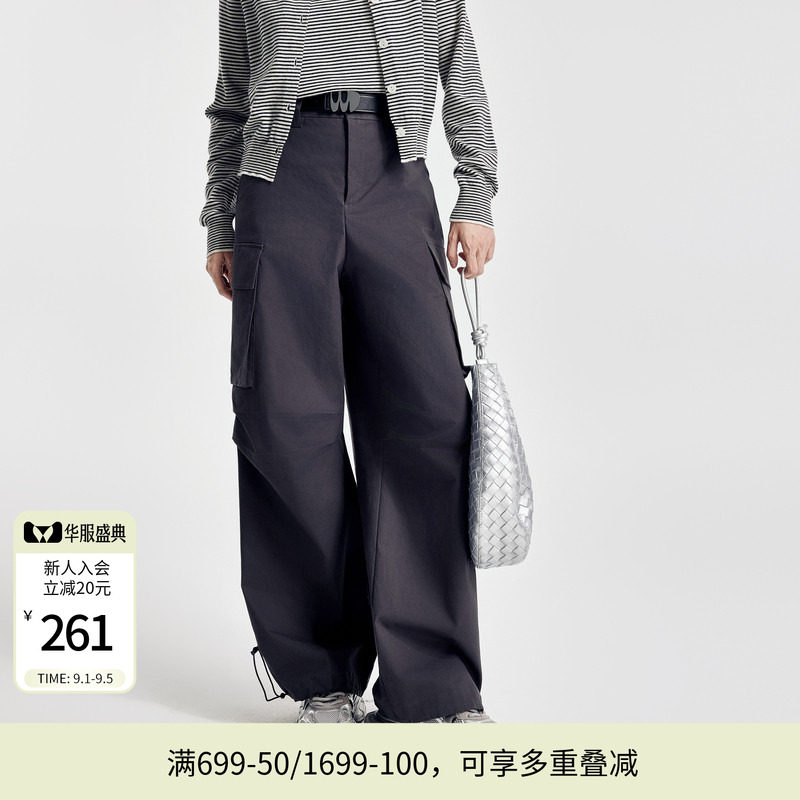 自然腰街头婉甸长裤休闲裤图片