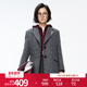 智灰毛呢纯羊毛女西装 婉甸2025年冬季 新品 外套上班通勤1244Q03GS3