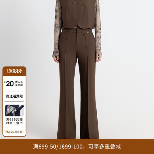 古巴棕喇叭裤