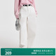 新品 百搭阔腿长裤 霜白香蕉裤 时尚 1251P15SX4 直筒裤 婉甸2026春季