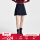 新品 黑灰色A型短款 短裙裤 婉甸2026春季 高腰简约风裙装 1251K14YJ1