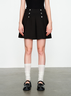 【超能小太阳】2025春季新品黑色短裙百搭风半身裙1241K15XS4YX