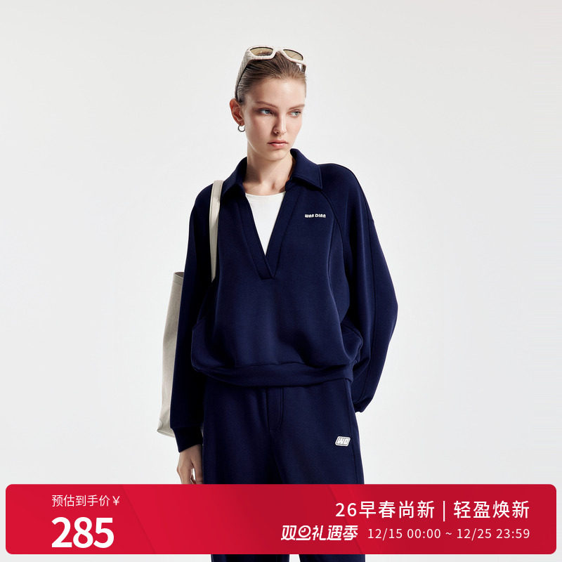 婉甸宽松空气层卫衣休闲卫衣