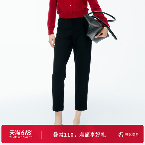 2025年春季新品黑色合体裤