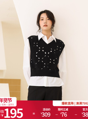 婉甸2025月光白长袖衬衫甜美风H型1241S01SJ1YX