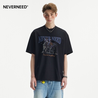 NEVERNEED重磅速干凉感短袖T恤男