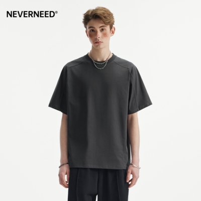 NEVERNEED索罗娜拼接解构T恤男