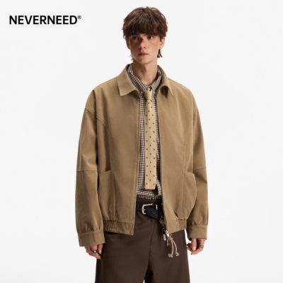 NEVERNEED巴恩风解构短款夹克男