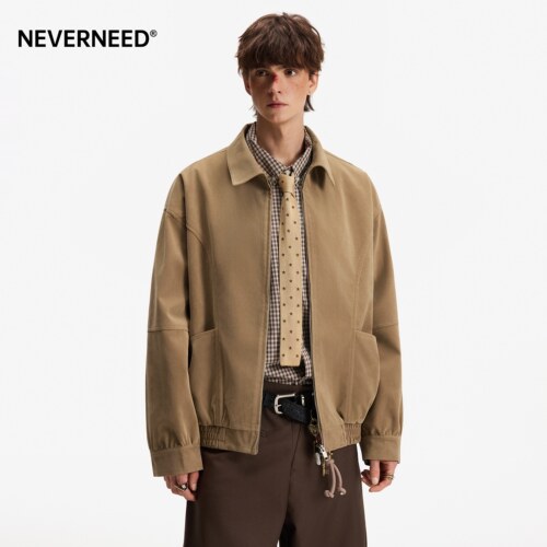 NEVERNEED巴恩风解构短款夹克男
