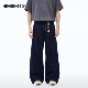 NEVERNEED莱赛尔原色宽松直筒牛仔裤 cleanfit水洗A字裤 男春季 美式