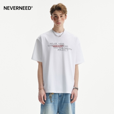 NEVERNEED重磅速干凉感短袖T恤男