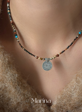 新中式【禅语罗盘】项链国风复古s925纯银高级感小众设计国风女