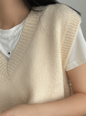 通体925纯银双层黑玛瑙圆环项链叠戴锁骨链甜酷小众高级感银链条