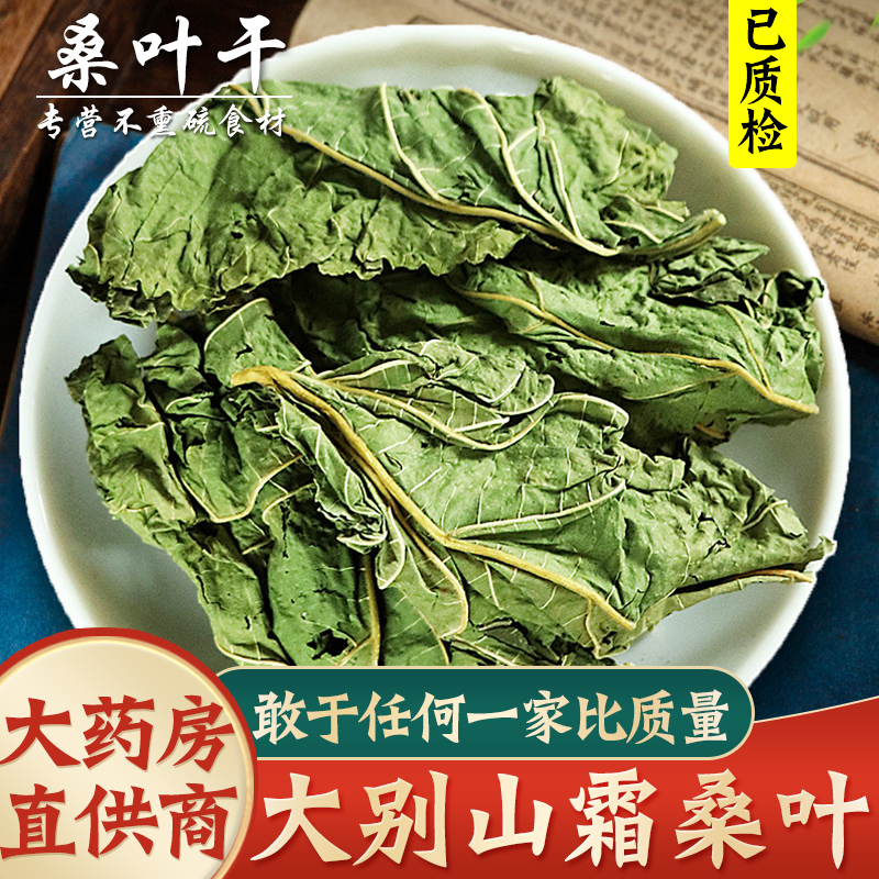 干桑叶新鲜霜后冬桑叶500g克搭配桑叶玉米须非中药材