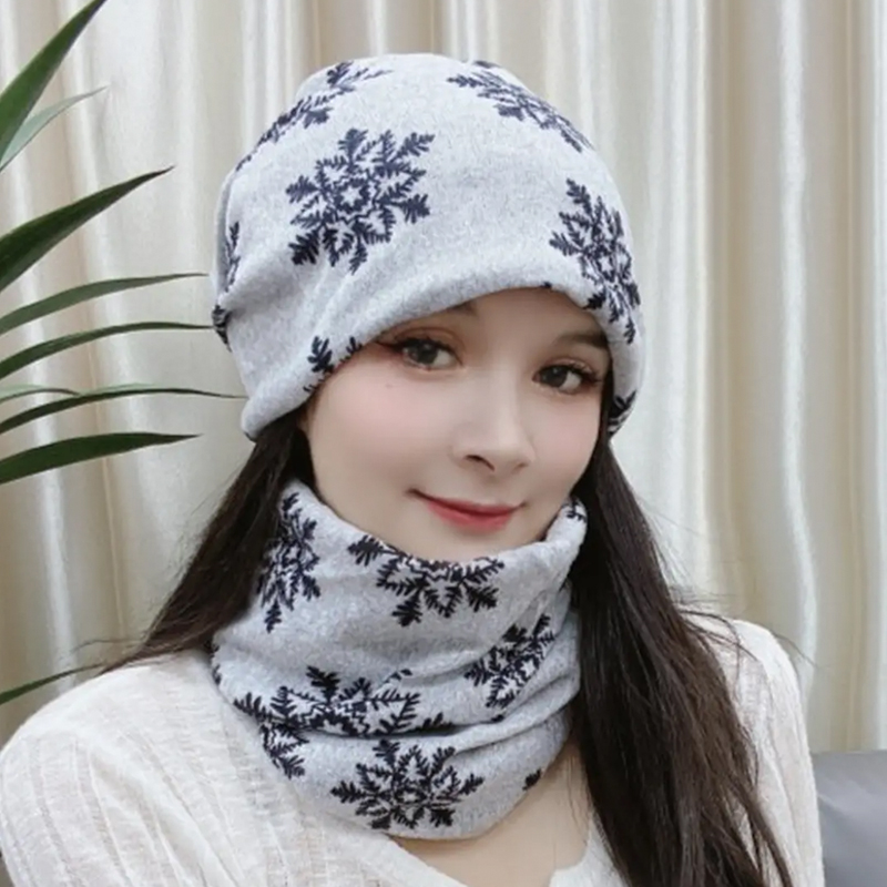 多功能头巾包头帽秋冬保暖护额时尚头套头箍围脖两用遮白发发带女