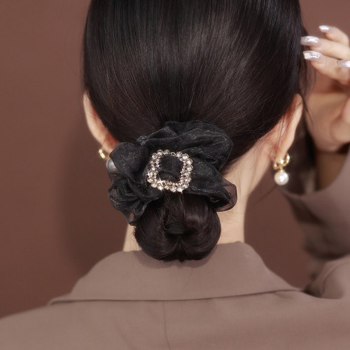 精致欧根纱大肠发圈发绳高级感