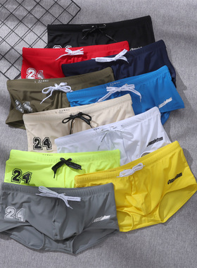 男士新款aussiebum低腰平角海边沙滩多色运动休闲速干学生游泳裤1