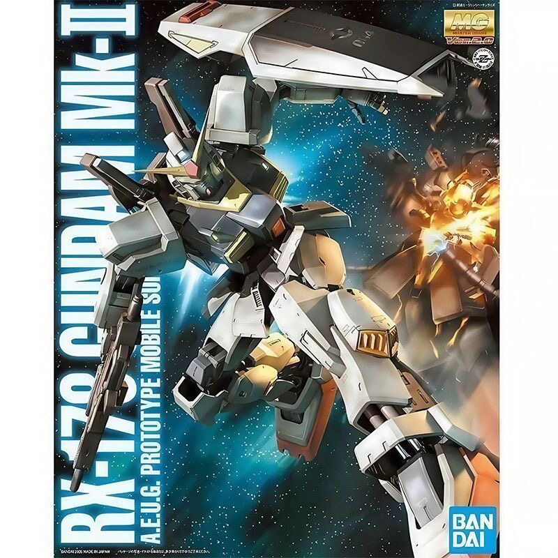 现货 万代 MG 1/100 奥古 高达 MK2 MK-II Ver 2.0 白兔 拼装模型图片