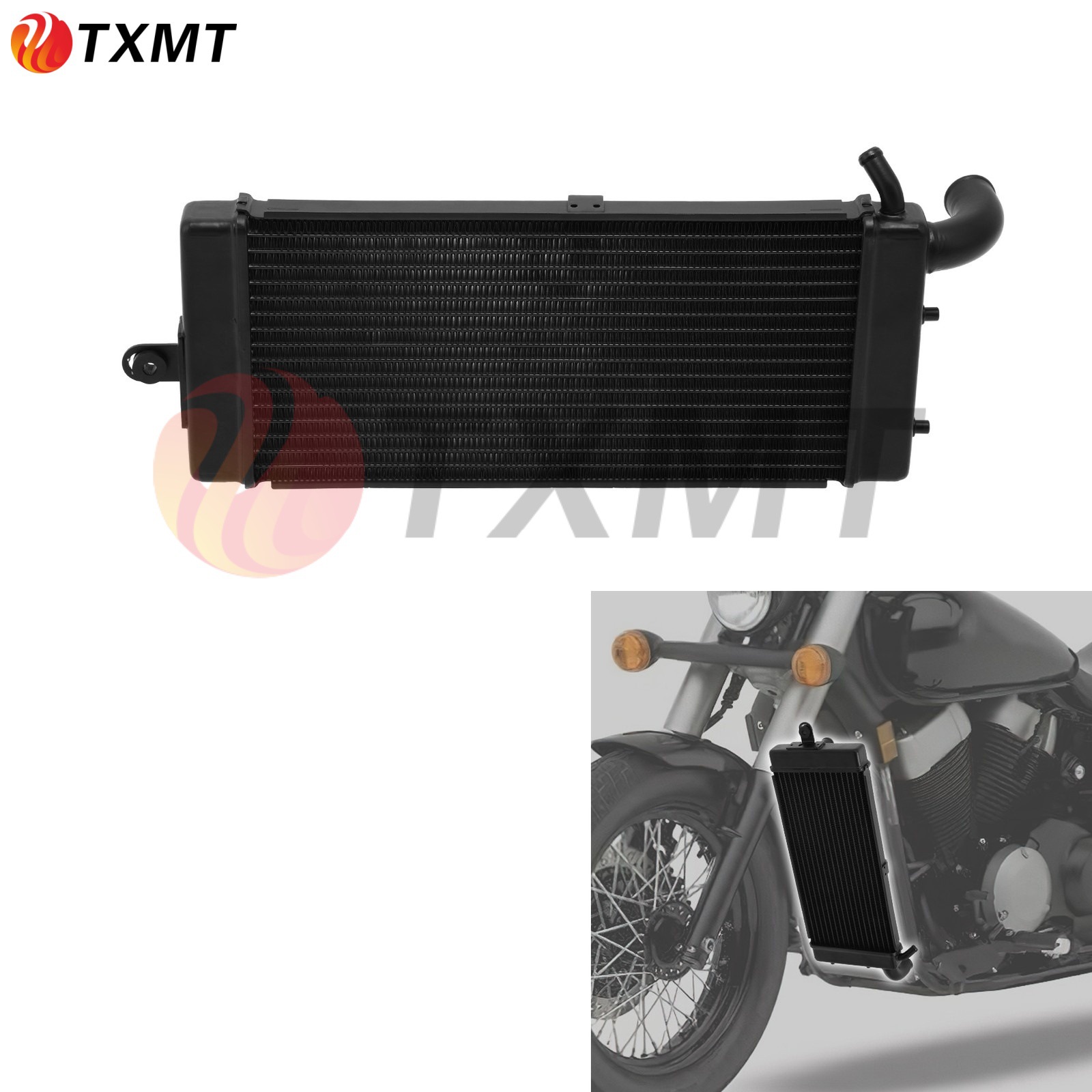 适用本田Shadow VT400 750 2010-2014的散热器水箱总成