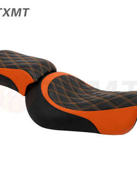 黑色 + 橙色司机乘客座椅适合哈雷铁 883 XL883N 2016-2023