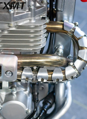 适用本田XR250 Motard XR 400R 600R 650L排气消声器管屏蔽保护器