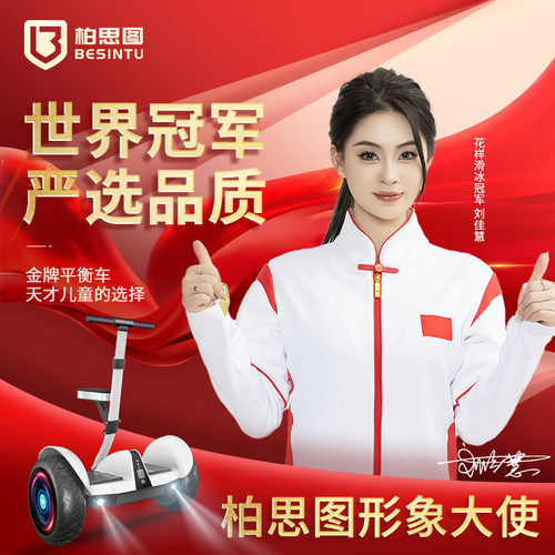 柏思图带扶杆旗舰店平衡车成年人