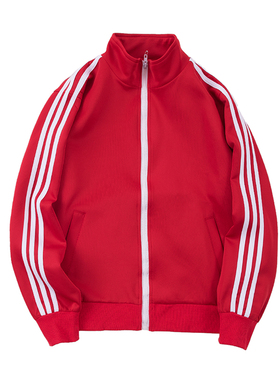 BIG FOR SAM运动外套男欧美情侣休闲ins超火的潮牌三条杠棒球服